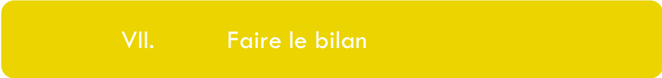 Faire le bilan