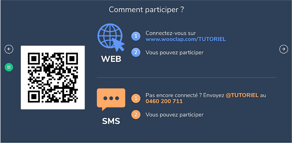 Wooclap : comment partager le questionnaire